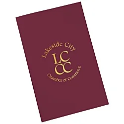 Foil Stamped Legal Pocket Folder - Linen