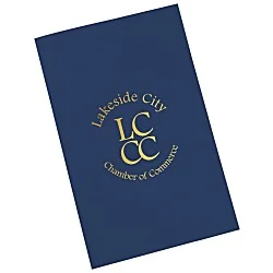 Foil Stamped Legal Pocket Folder - Linen