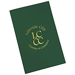 Foil Stamped Legal Pocket Folder - Linen
