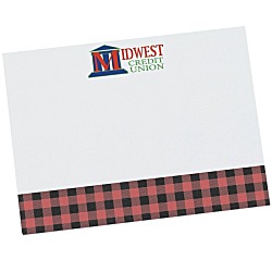 Souvenir Designer Sticky Note - 3” x 4” - Buffalo Plaid - 25 Sheet
