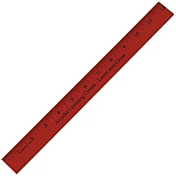 12" Enamel Wood Ruler