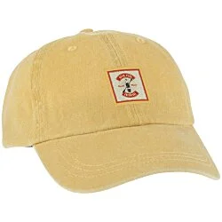 Cotton Pigment Dyed Twill Cap - Full Color Patch