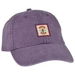 Cotton Pigment Dyed Twill Cap - Full Color Patch