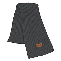 Rib Knit Patch Scarf