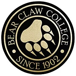 Matte Black Embossed Seal by the Roll - Circle - 3"
