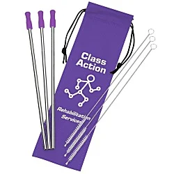 Stainless Steel Straw Set - 3-pack