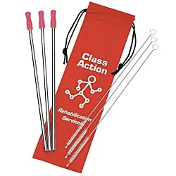 Stainless Steel Straw Set - 3-pack