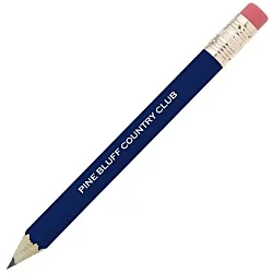 Hex Golf Pencil with Eraser