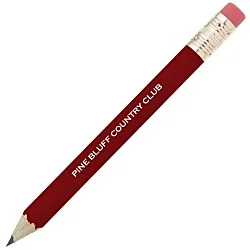Hex Golf Pencil with Eraser