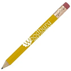 Round Golf Pencil with Eraser