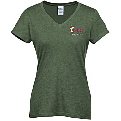 Team Favorite Blended V-Neck T-Shirt - Ladies' - Colors - Embroidered