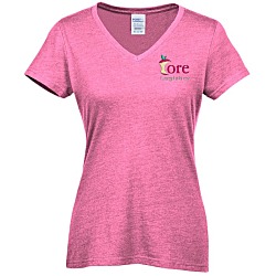Team Favorite Blended V-Neck T-Shirt - Ladies' - Colors - Embroidered