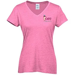Team Favorite Blended V-Neck T-Shirt - Ladies' - Colors - Embroidered
