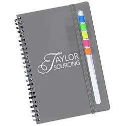 Sydney Spiral Notebook with Color Sticky Flags