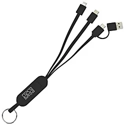 Phone Stand Duo Charging Cable Keychain