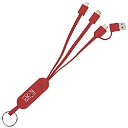 Phone Stand Duo Charging Cable Keychain