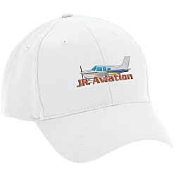 Brushed-Cotton 6-Panel Cap - Embroidered - 24 hr