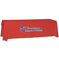 Laser Edge Open-Back Table Throw - 8'