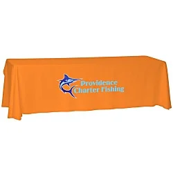 Laser Edge Open-Back Table Throw - 8'