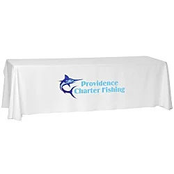 Laser Edge Open-Back Table Throw - 8'