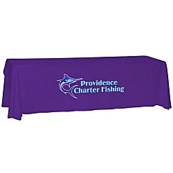 Laser Edge Open-Back Table Throw - 8'
