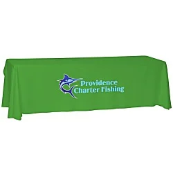 Laser Edge Open-Back Table Throw - 8'