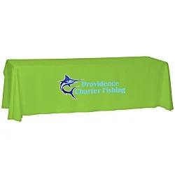 Laser Edge Open-Back Table Throw - 8'