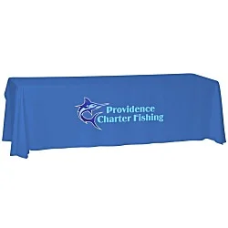 Laser Edge Open-Back Table Throw - 8'