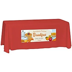 Laser Edge Closed-Back Table Throw - 6'