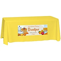 Laser Edge Closed-Back Table Throw - 6'
