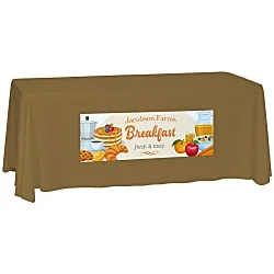 Laser Edge Closed-Back Table Throw - 6'