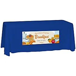 Laser Edge Closed-Back Table Throw - 6'
