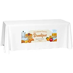 Laser Edge Closed-Back Table Throw - 6'