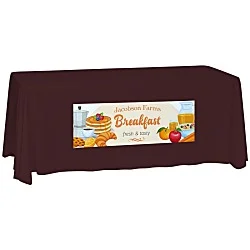 Laser Edge Closed-Back Table Throw - 6'