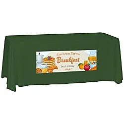 Laser Edge Closed-Back Table Throw - 6'