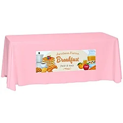 Laser Edge Closed-Back Table Throw - 6'