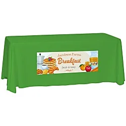 Laser Edge Closed-Back Table Throw - 6'