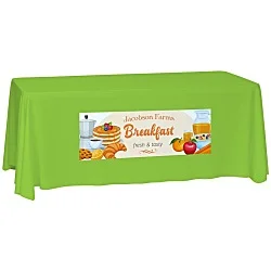 Laser Edge Closed-Back Table Throw - 6'