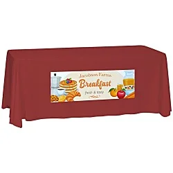 Laser Edge Closed-Back Table Throw - 6 feet
