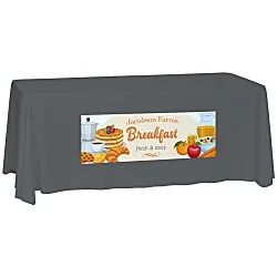 Laser Edge Closed-Back Table Throw - 6'