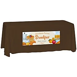 Laser Edge Closed-Back Table Throw - 6'