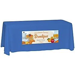 Laser Edge Closed-Back Table Throw - 6'