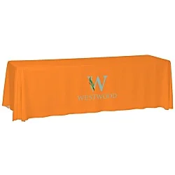 Laser Edge Closed-Back Table Throw - 8'