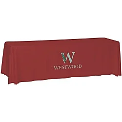 Laser Edge Closed-Back Table Throw - 8 feet