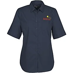 Comfort Stretch Short Sleeve Poplin Shirt - Ladies'