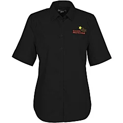 Comfort Stretch Short Sleeve Poplin Shirt - Ladies'