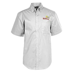 Comfort Stretch Short Sleeve Poplin Shirt - Men's