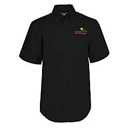 Comfort Stretch Short Sleeve Poplin Shirt - Men's