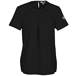 Classic Stretch Jewel Neck Blouse - Ladies'