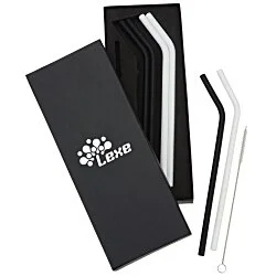 Silicone Straw Set - 6 Pack